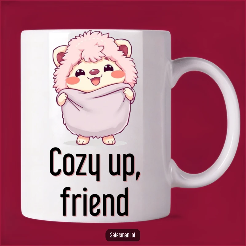 Funny Fluffy Fabric Mug: A Cheerful Gift for Crafters and Comfort Seekers