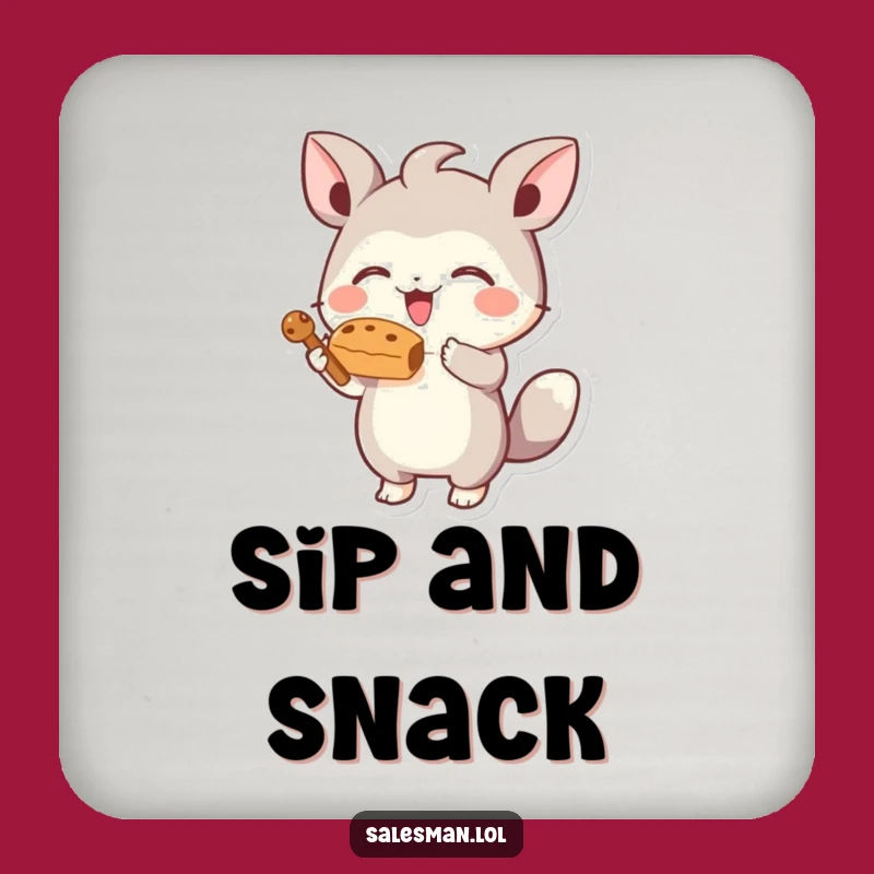 Funny Treat Coaster: Protect Your Surfaces with This Energetic Creature