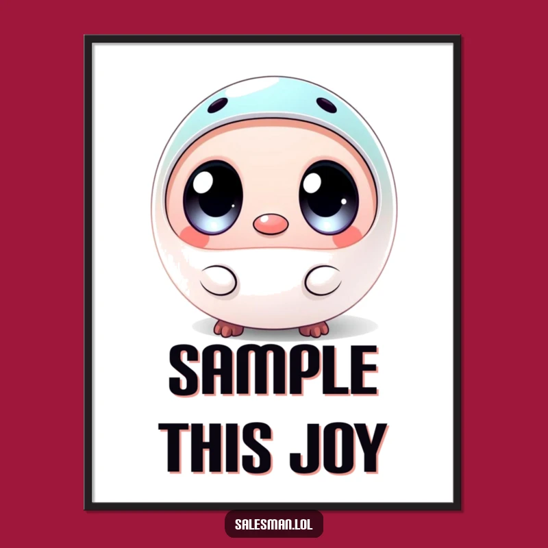 Funny Creature Poster: Brighten Your Room with This Hilarious Wide-Eyed Sample Presenter